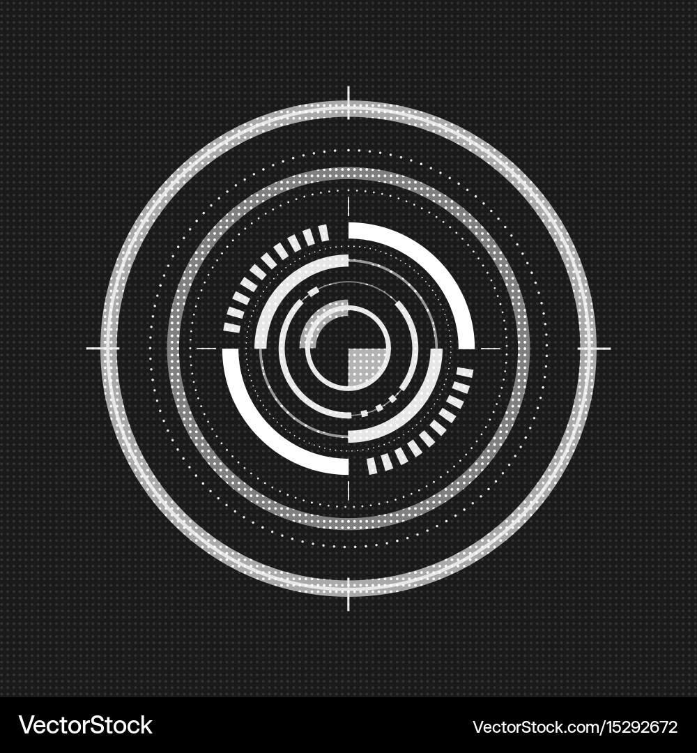 Technological communication monotone interface Vector Image