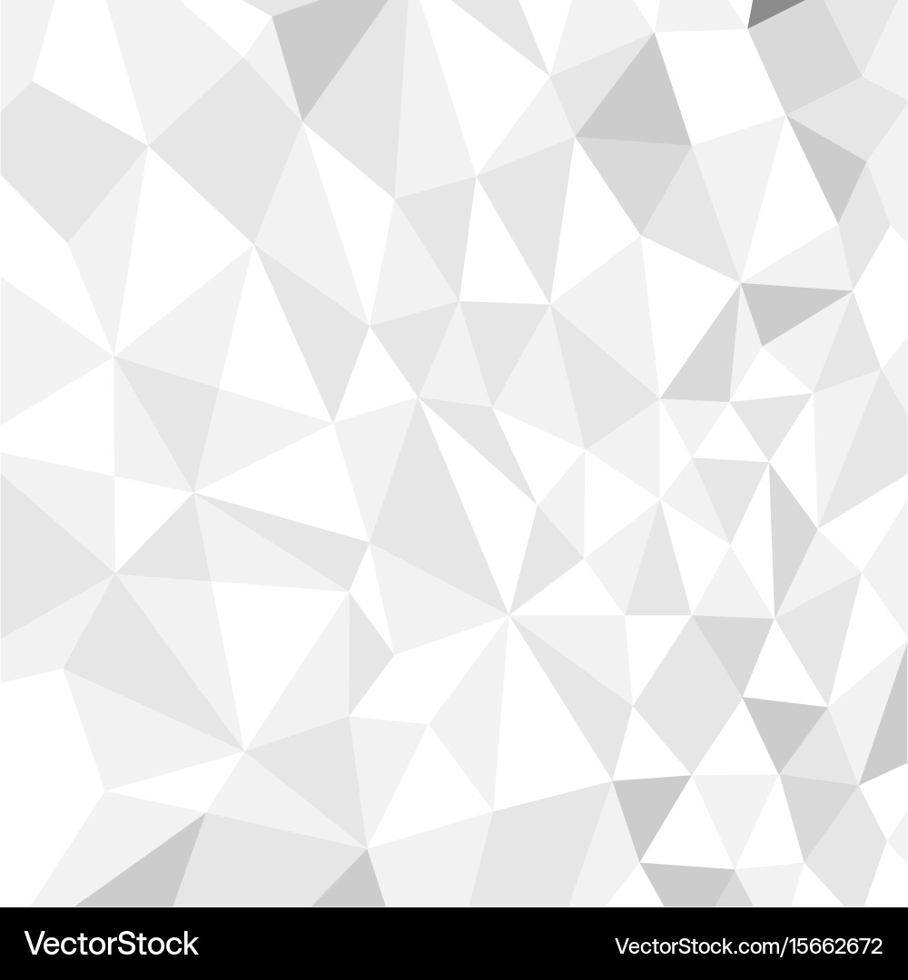White Polygon Seamless Pattern vector image