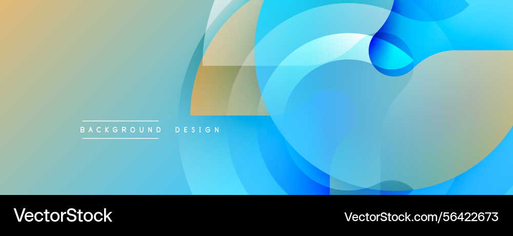 Abstract design features overlapping circles Vector Image