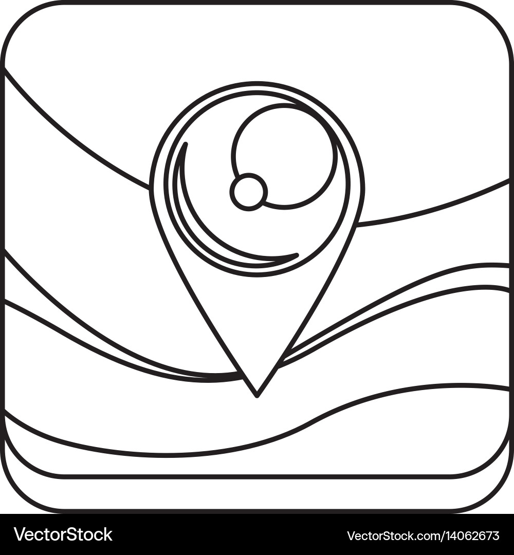 Gps map pointer vector image