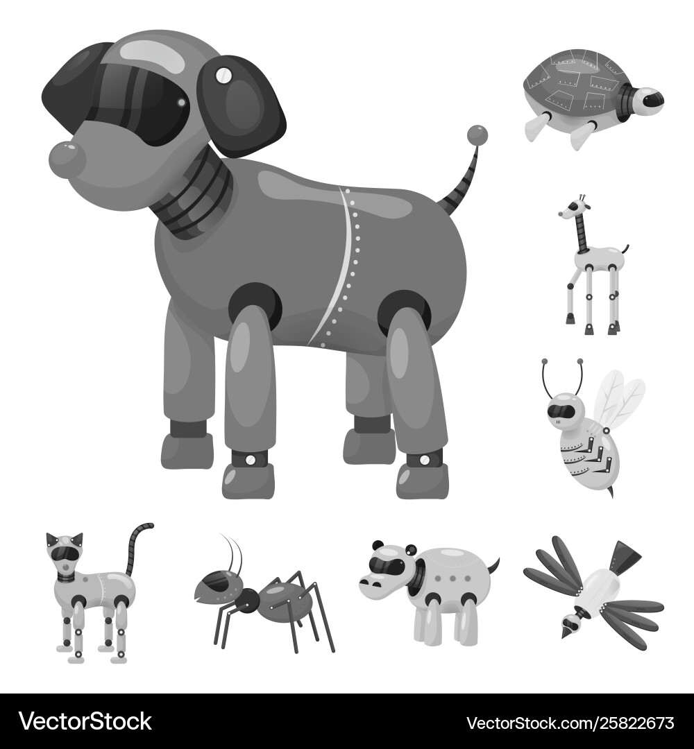 Isolated object toy and science logo set Isolated object toy and science logo set vector image