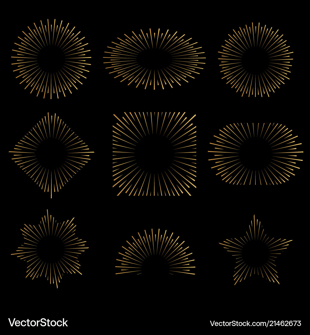 Light rays of burst Light rays of burst vector image