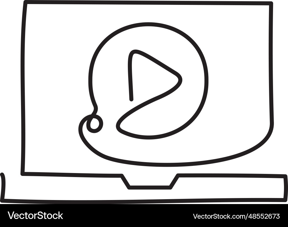 Play and pause button digital platform Play and pause button digital platform Vector Image