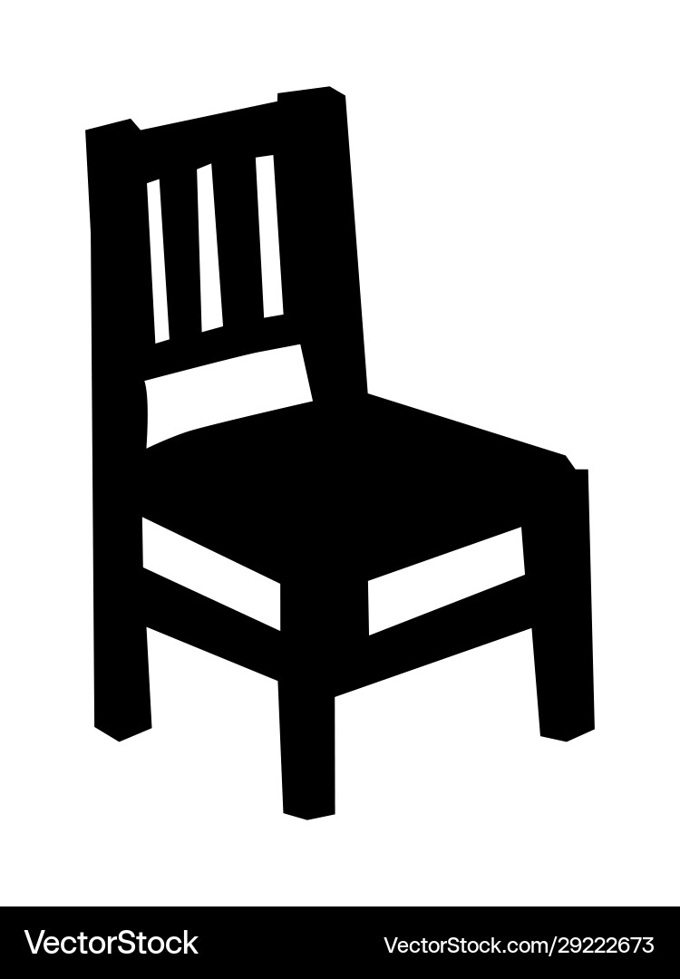 Silhouette chair motives interior home Silhouette chair motives interior home vector image