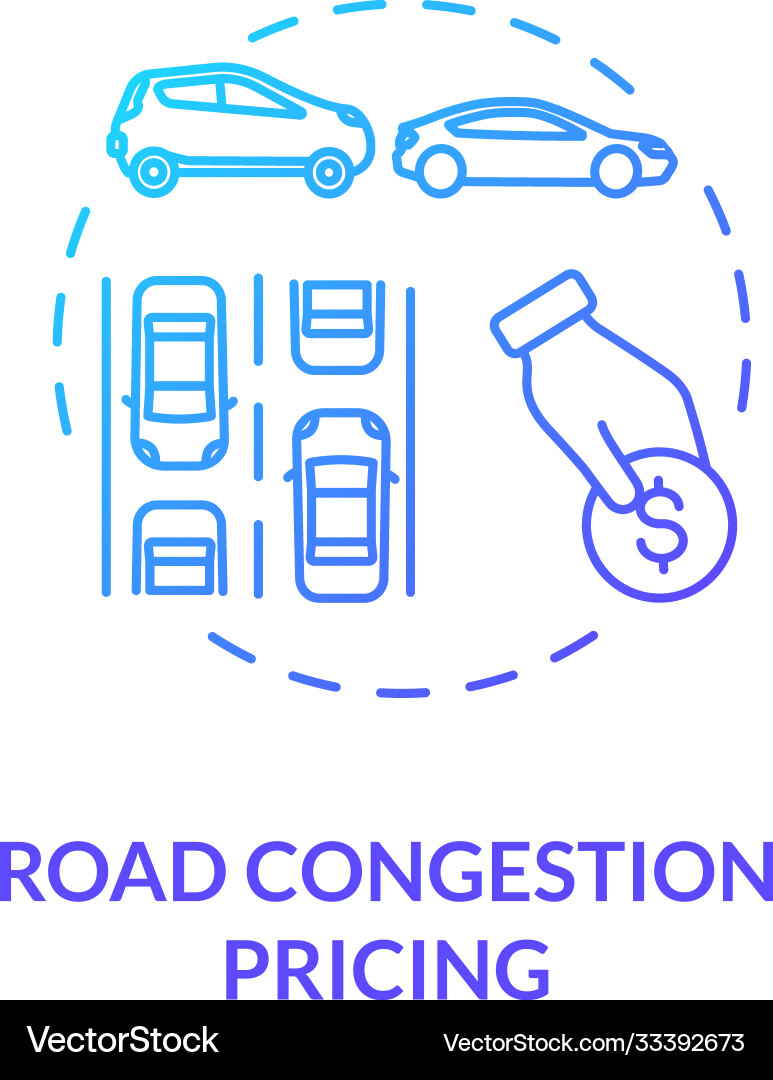 Toll bridges concept icon Toll bridges concept icon vector image