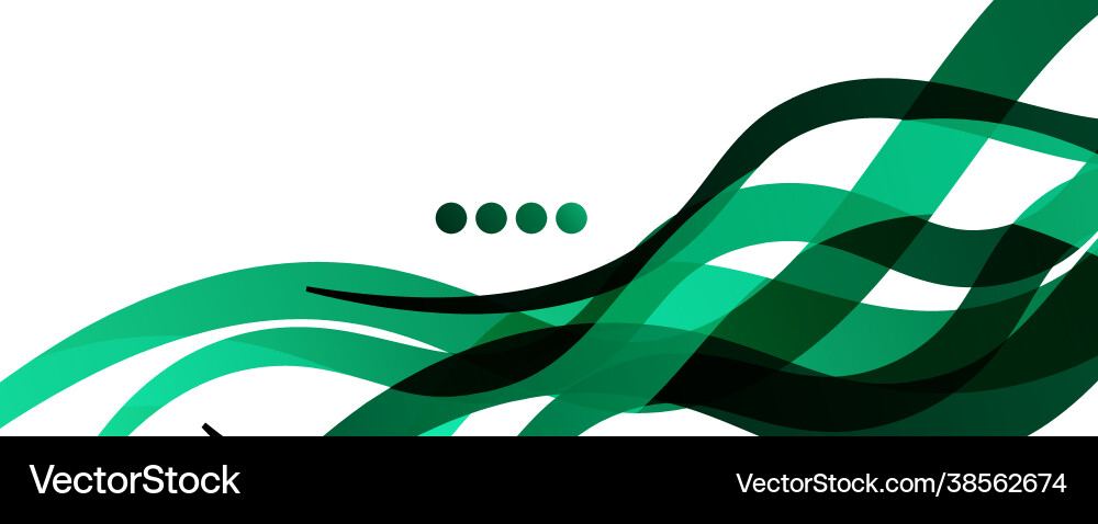Abstract background - transparent overlapping wavy Vector Image