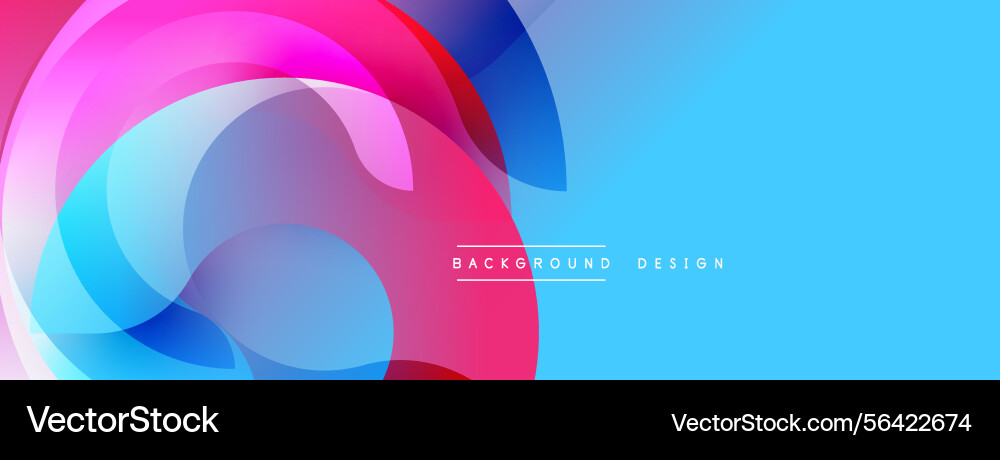 Abstract fluid shapes overlap creating vibrant Abstract fluid shapes overlap creating vibrant Vector Image
