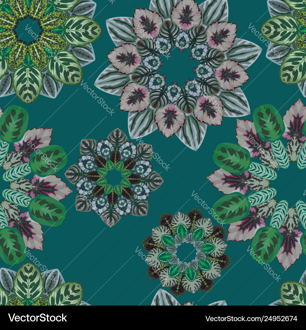 Abstract fractal seamless pattern green background Abstract fractal seamless pattern green background vector image