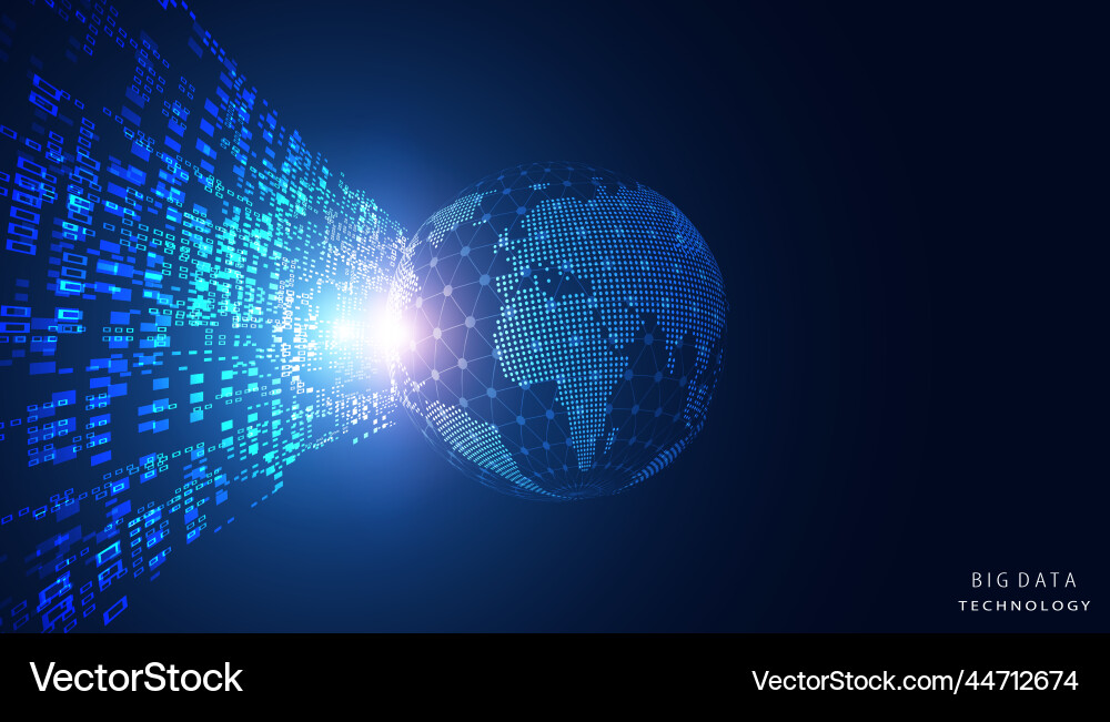 Abstract global dot network connection Abstract global dot network connection vector image