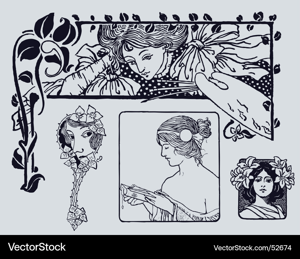 Antique style Vector Image
