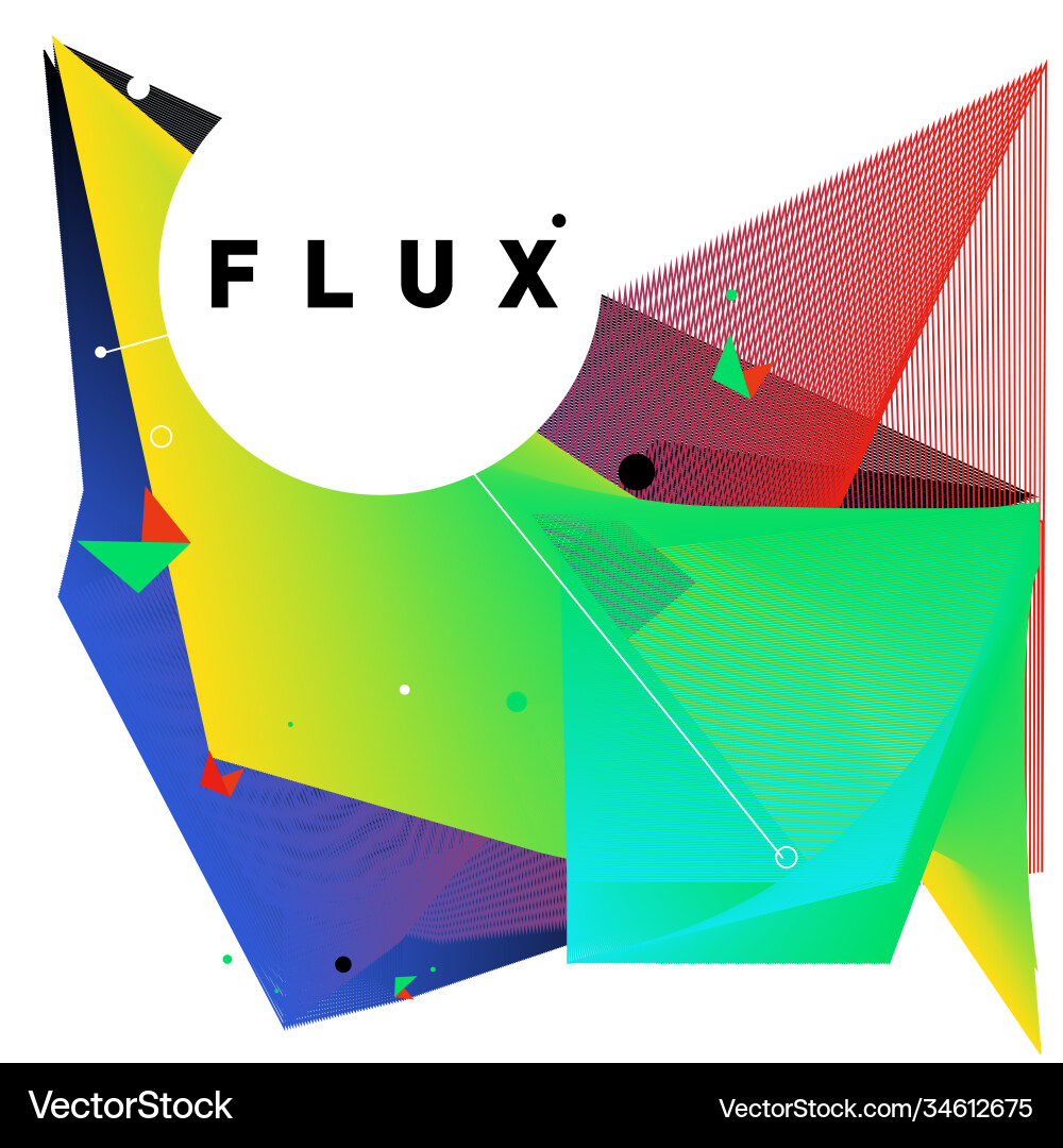 3d colorful wave background dynamic flux effect 3d colorful wave background dynamic flux effect Vector Image