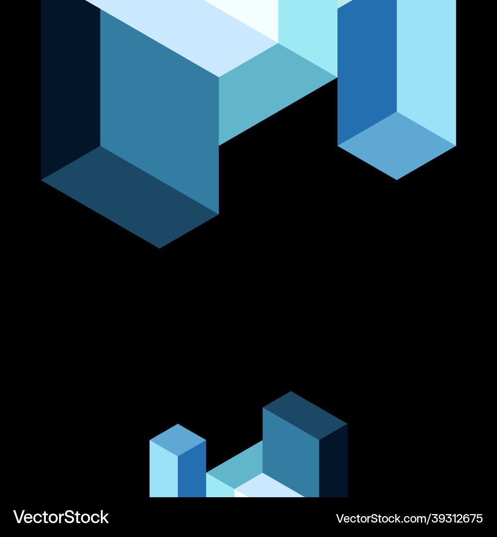 Abstract background 3d cubes cubic elements Abstract background 3d cubes cubic elements vector image