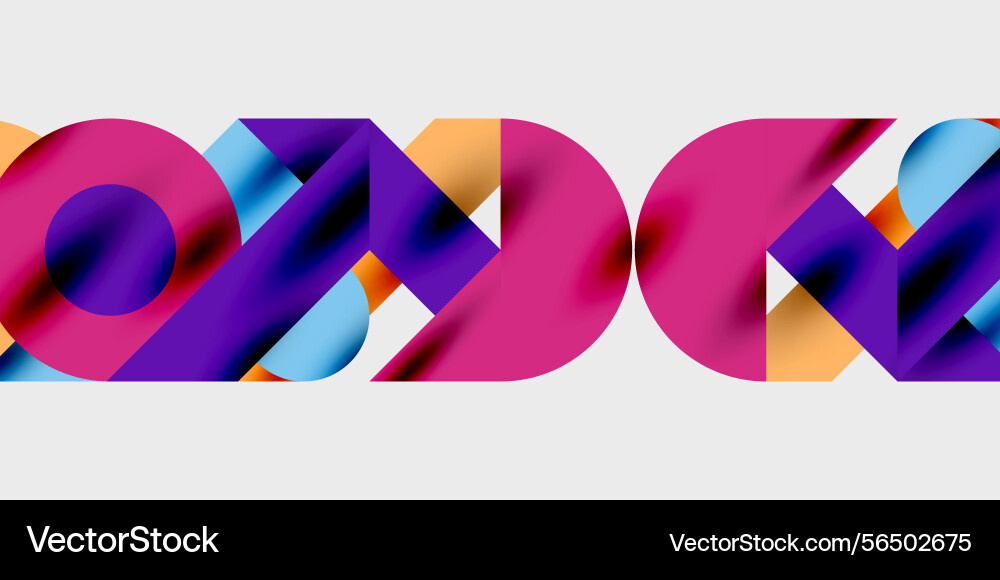 Abstract colorful shapes overlap creating dynamic Abstract colorful shapes overlap creating dynamic vector image