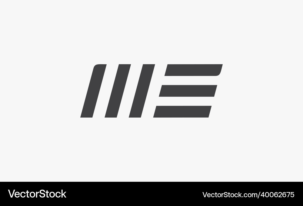 Abstrakte Linie Buchstaben mir Logo Konzept isoliert Abstrakte Linie Buchstaben mir Logo Konzept isoliert vektorbild
