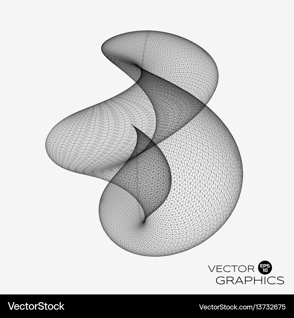 Complex 3D Particle System vector image