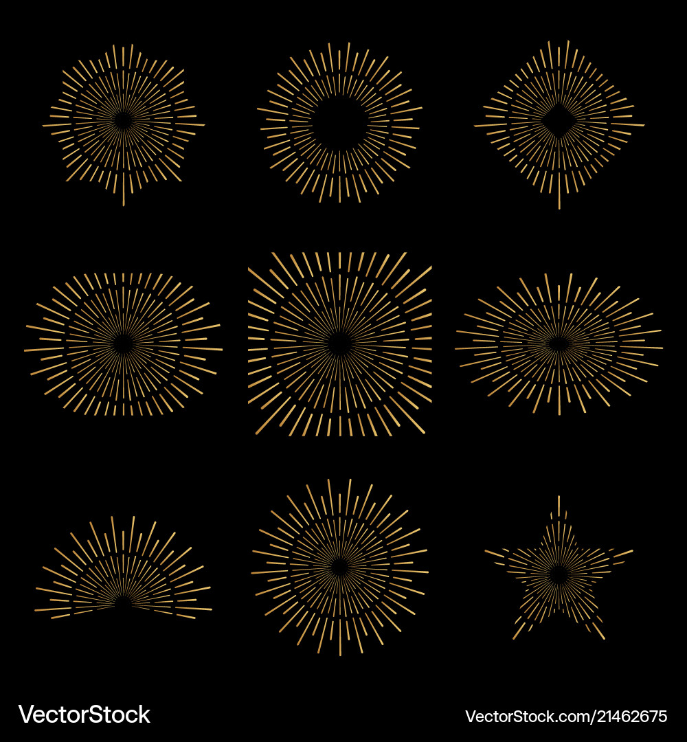 Light rays of burst Light rays of burst vector image