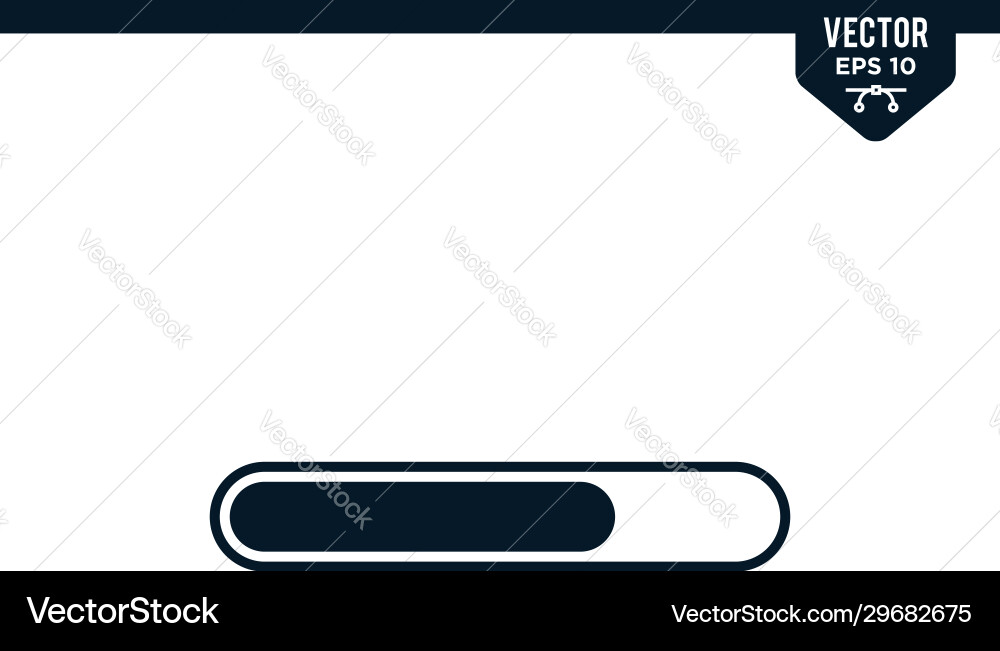 Loading progress icon collection in glyph style Vector Image