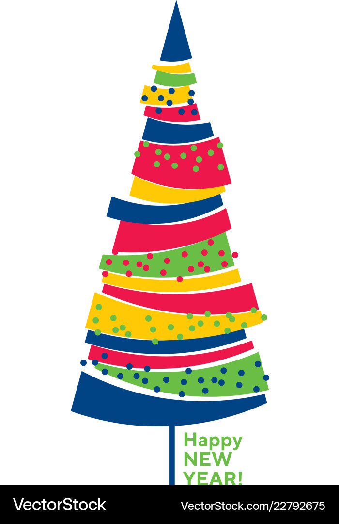 Lustige bunte abstrakte Weihnachtsbaum Lustige bunte abstrakte Weihnachtsbaum vektorbild