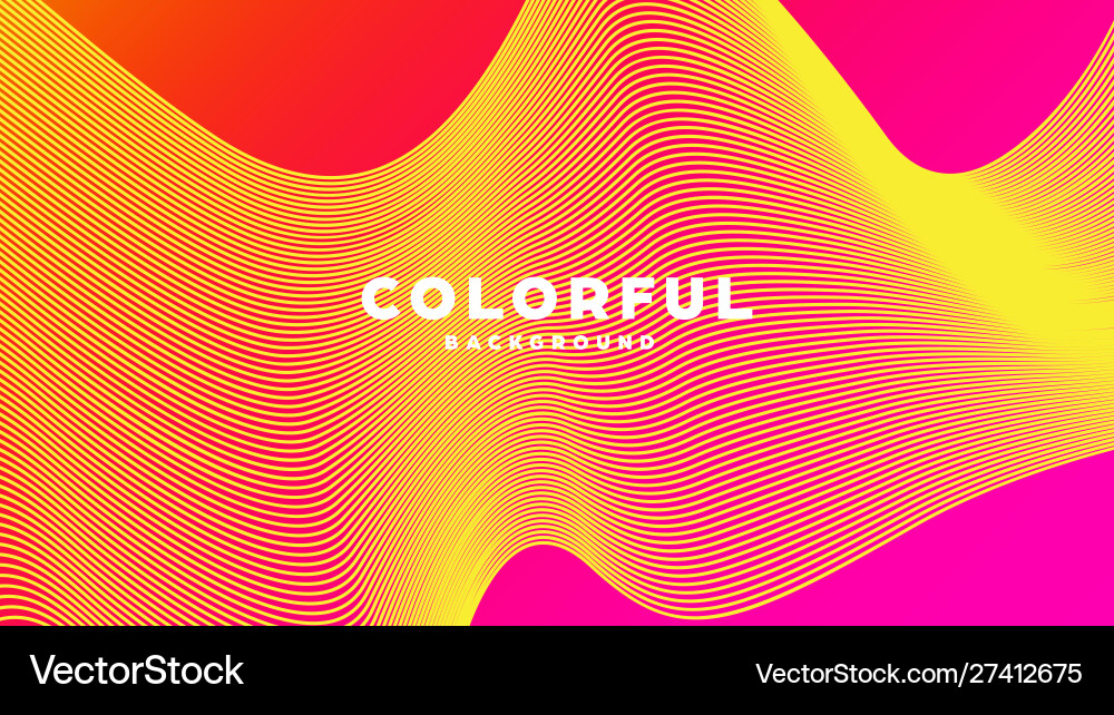 Modern minimal colorful abstract background lines Vector Image