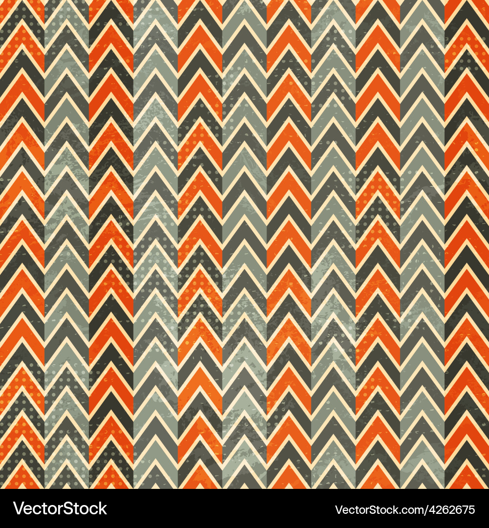 Retro Arrow Seamless Pattern vector image