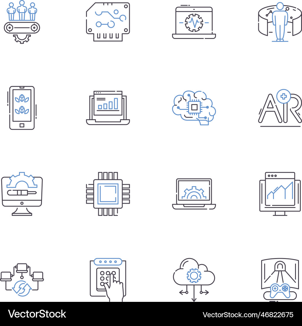 Scripting Programmzeile Icons Sammlung Code Scripting Programmzeile Icons Sammlung Code vektorbild