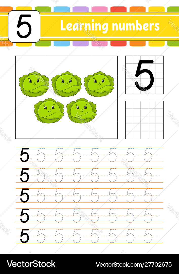Trace and write handwriting practice learning Trace and write handwriting practice learning vector image