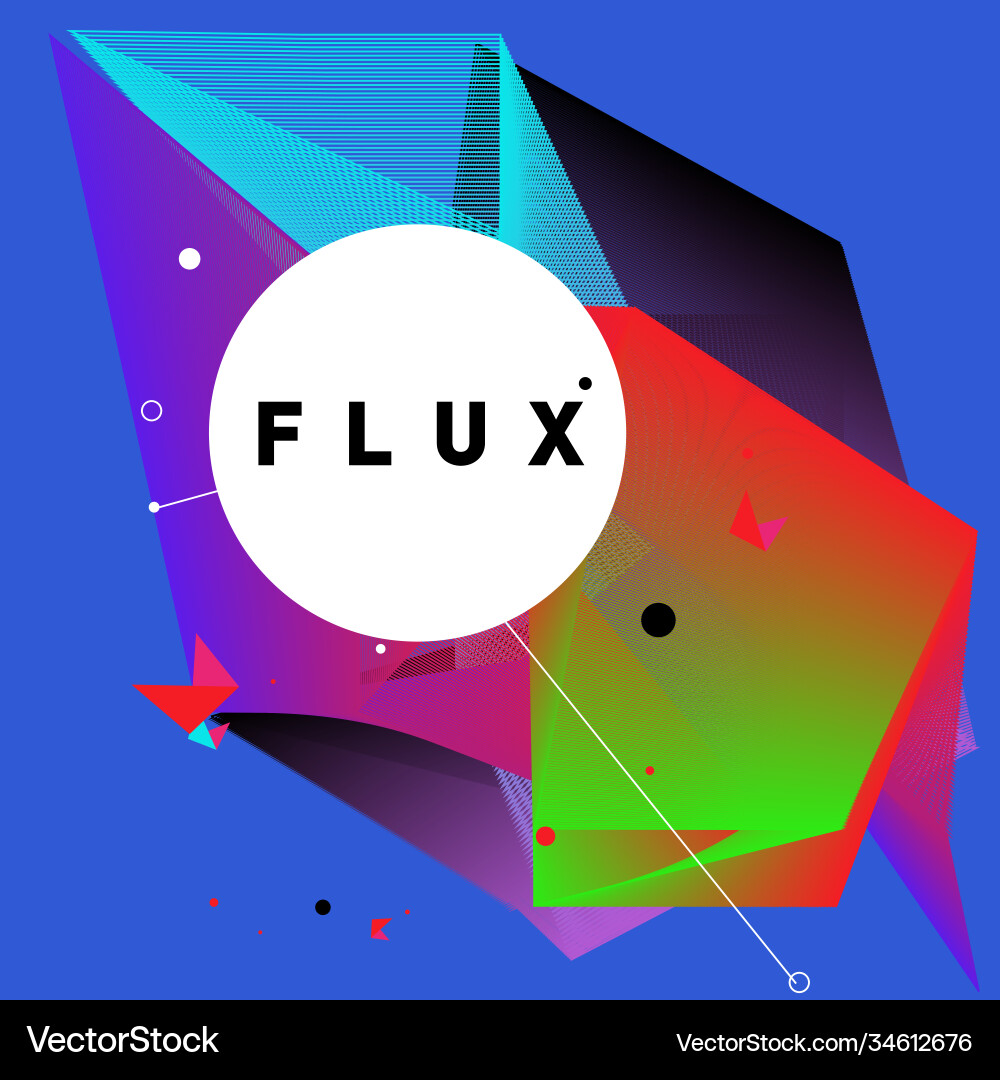 3d colorful wave background dynamic flux effect 3d colorful wave background dynamic flux effect vector image