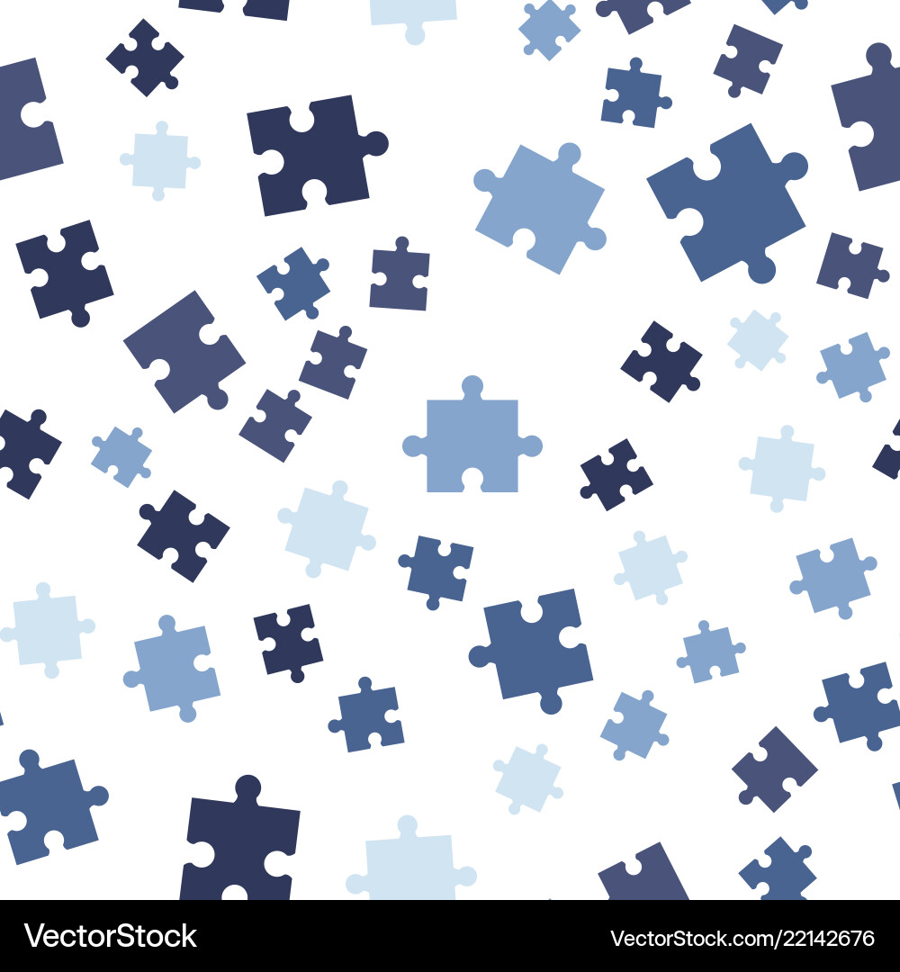 Colorful puzzle seamless background pattern Colorful puzzle seamless background pattern vector image