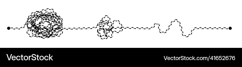 Complex and easy simple way from start to end Complex and easy simple way from start to end vector image