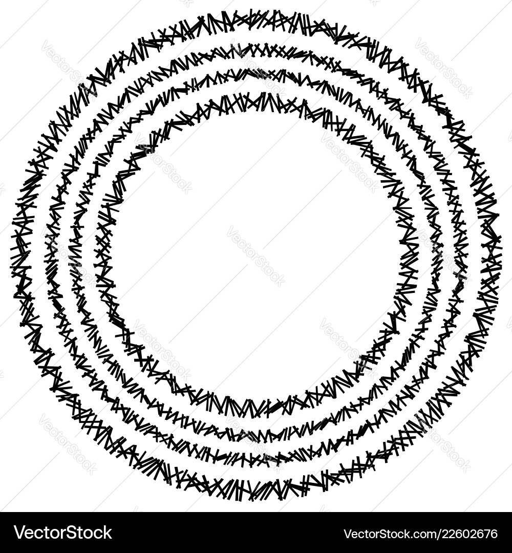 Concentric circle element made of rectangles Concentric circle element made of rectangles vector image