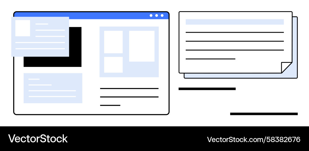 Digital Interface & Layout Concepts Vector Image