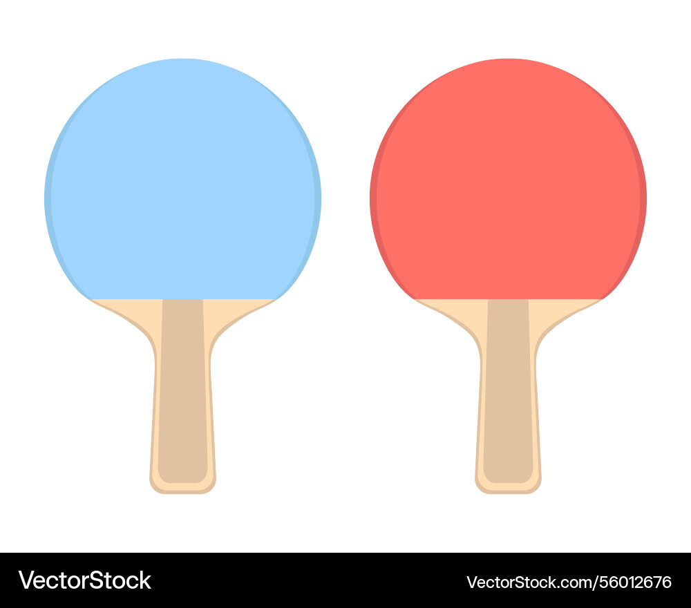 Icon von zwei Pingpong Rackets Design-Elemente Icon von zwei Pingpong Rackets Design-Elemente vektorbild