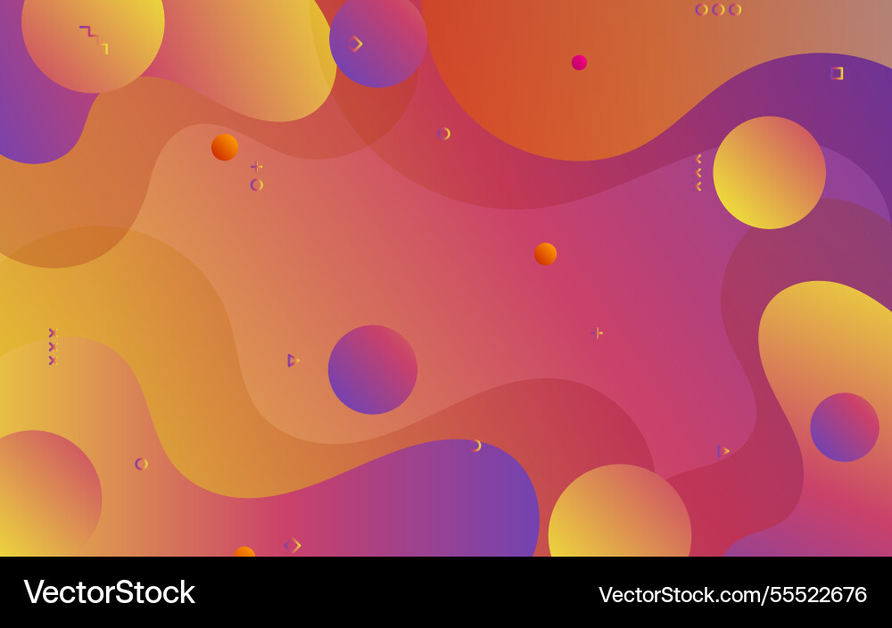 Liquid color background design fluid gradient Vector Image