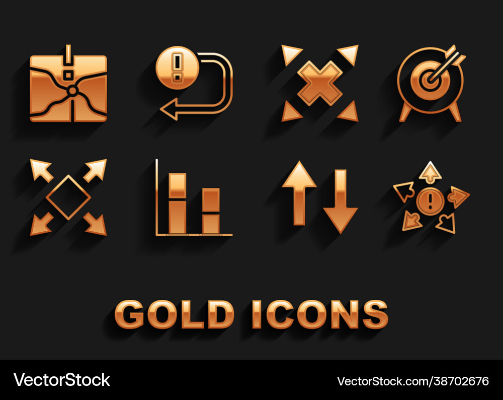 Set graph chart diagram target many ways Set graph chart diagram target many ways vector image