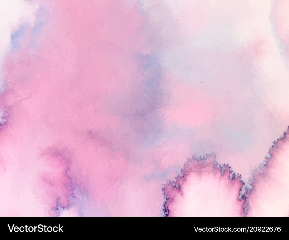 Soft Pink Watercolor Abstract Background Vector Image
