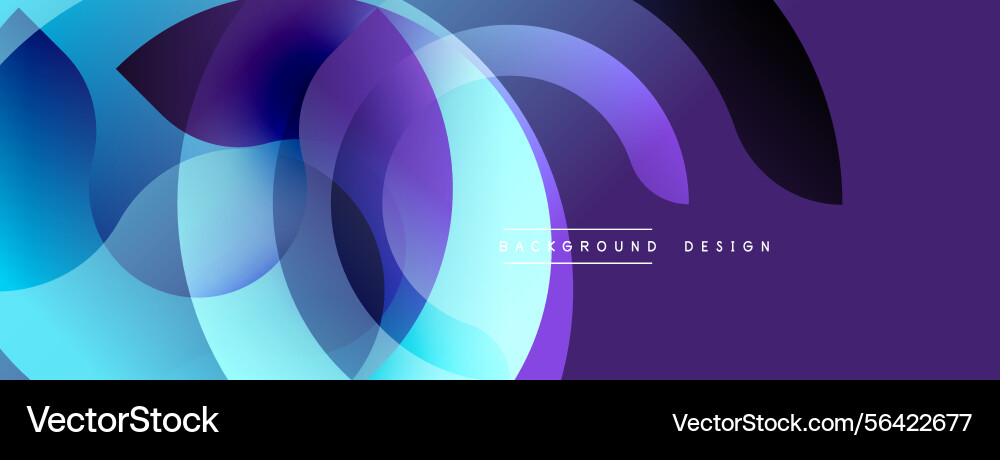 Abstract fluid shapes overlap creating vibrant Abstract fluid shapes overlap creating vibrant vector image