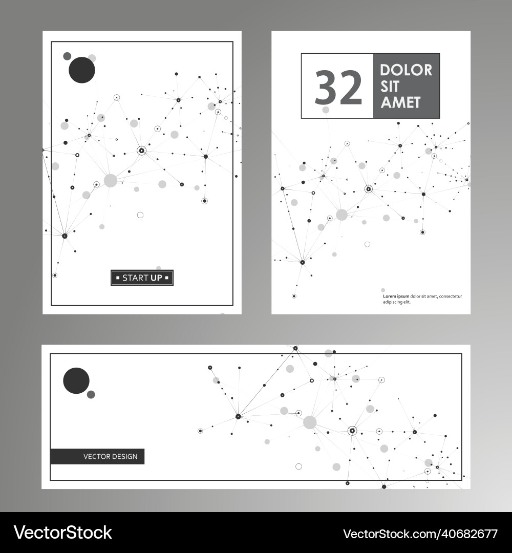 Abstract polygonal with connecting dots and lines Abstract polygonal with connecting dots and lines Vector Image