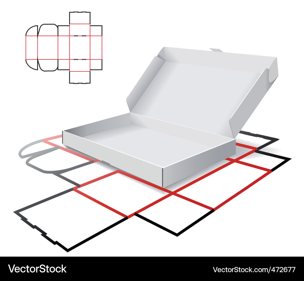 Cardboard Box Packaging Royalty Free Vector Image
