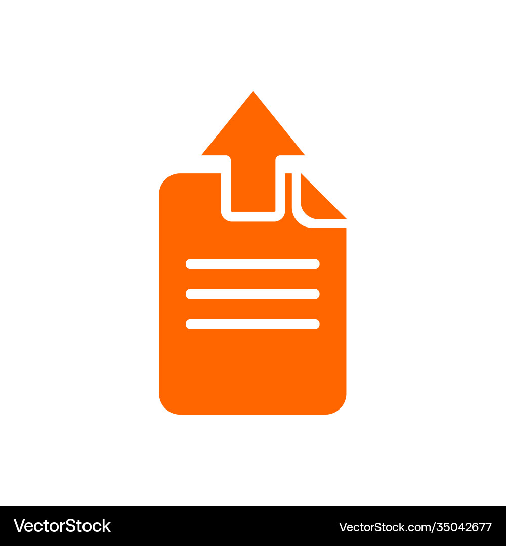 Document Upload vector image
