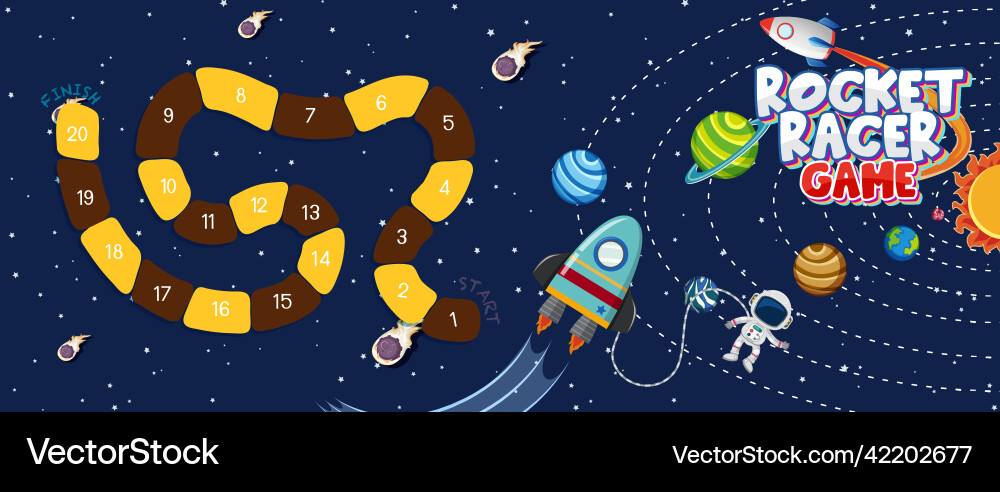 Game template with space theme background Game template with space theme background vector image