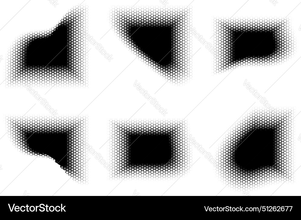 Halftone triangle pattern reprographic technique vector image