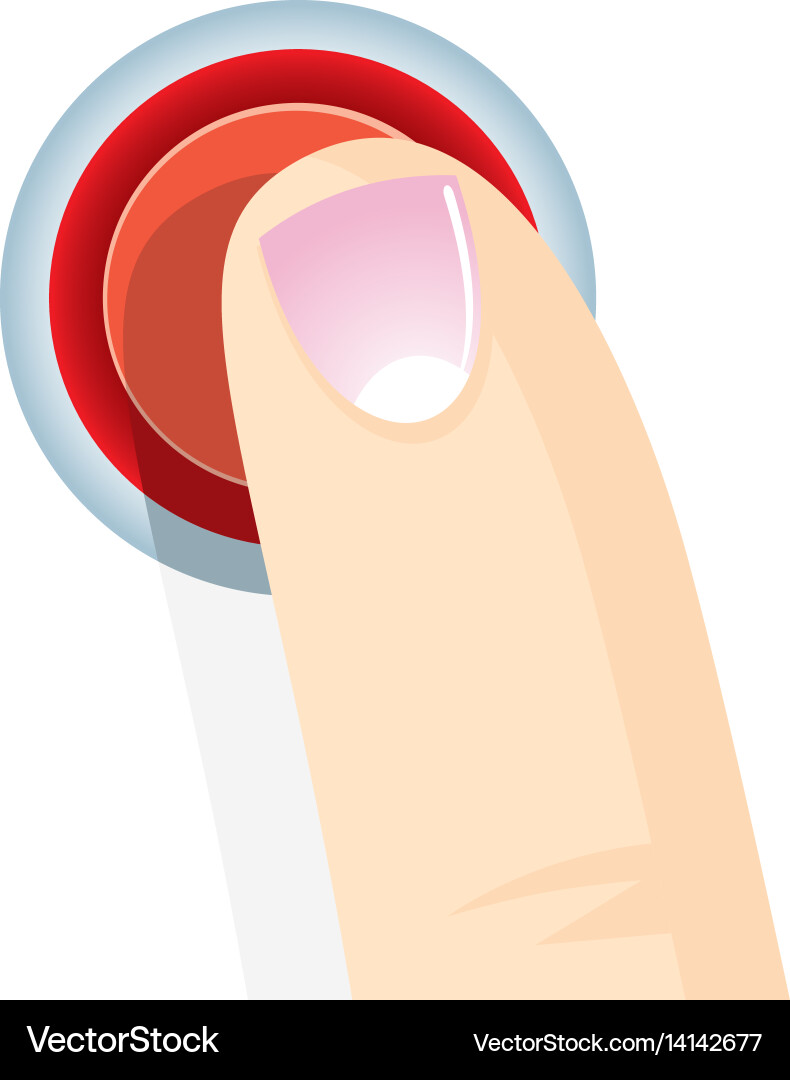 Hand Click Buttons Vector Image