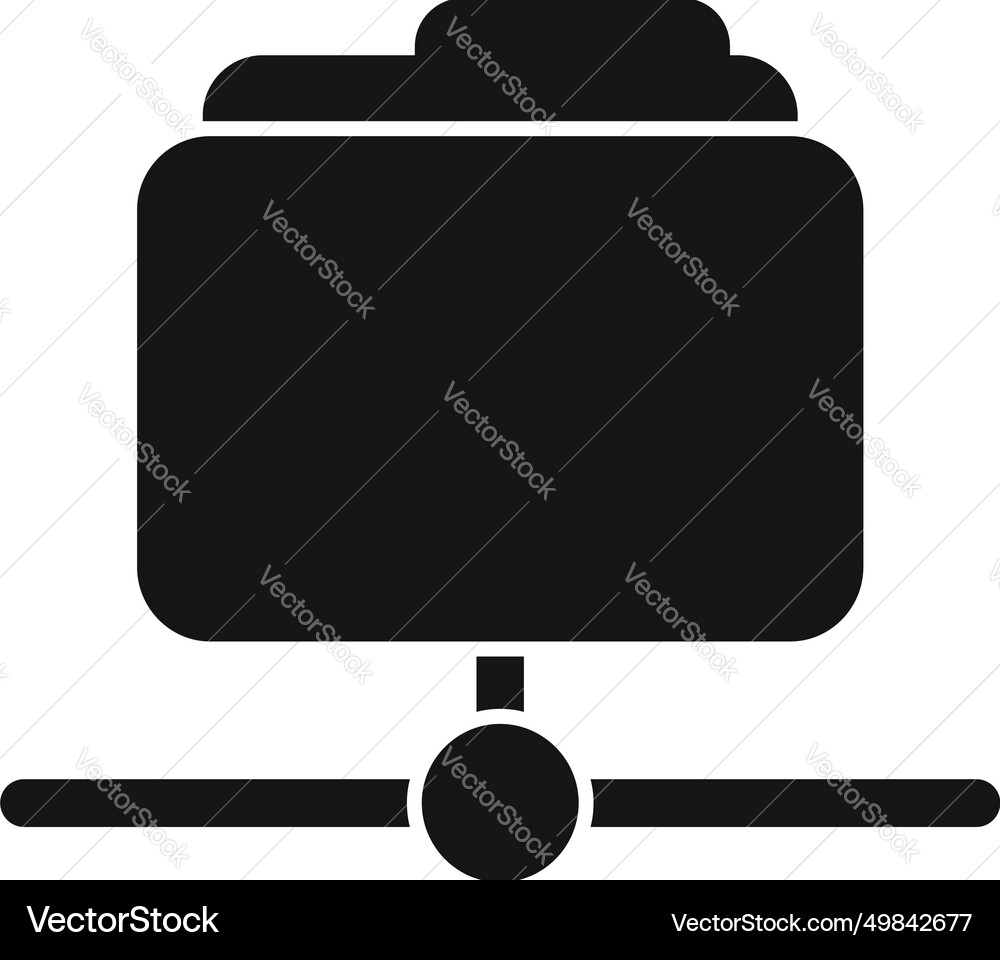 Internet shared folder icon simple router Internet shared folder icon simple router vector image