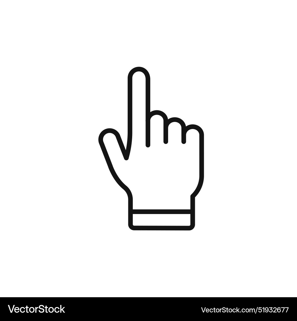 Pointing cursor icon ideal for navigation Pointing cursor icon ideal for navigation vector image