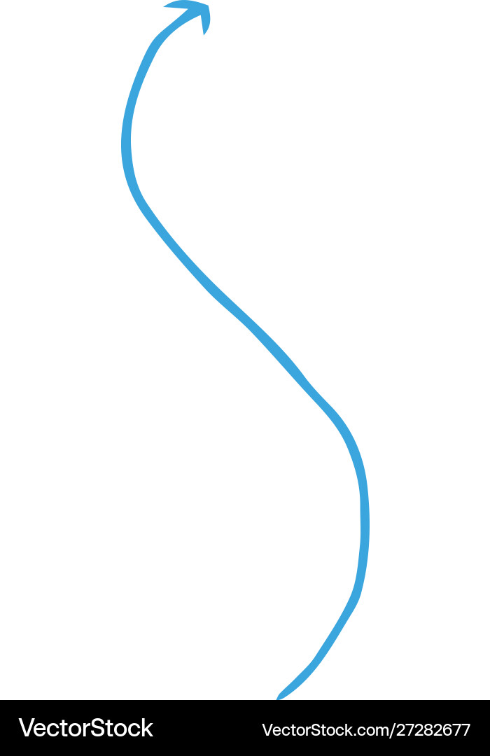 Red and simple thin arrow variation vector image