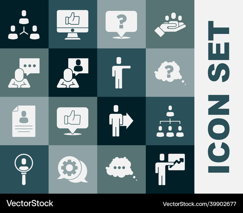 Set team leader hierarchy organogram chart Set team leader hierarchy organogram chart vector image