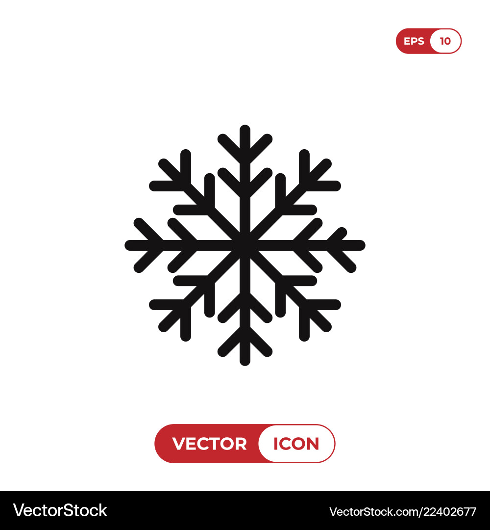 Snowflake icon Snowflake icon vector image