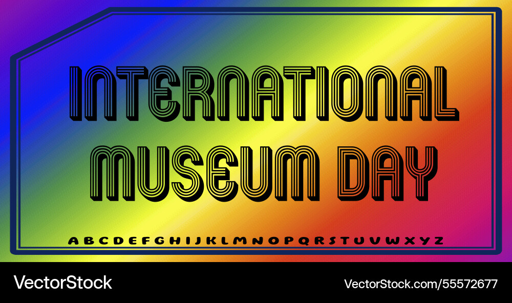 Text effects with editable colors and abstract vector image