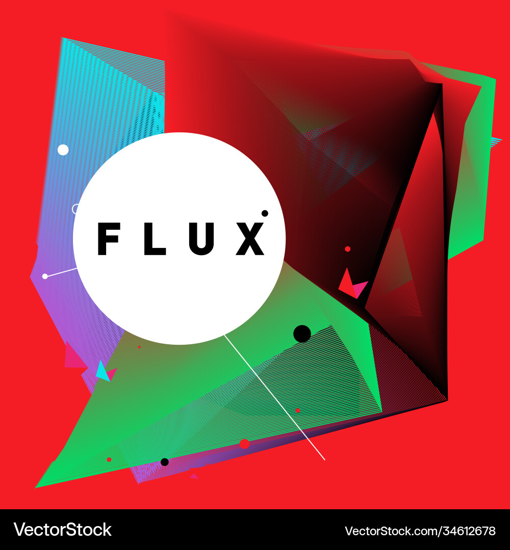 3d colorful wave background dynamic flux effect 3d colorful wave background dynamic flux effect Vector Image