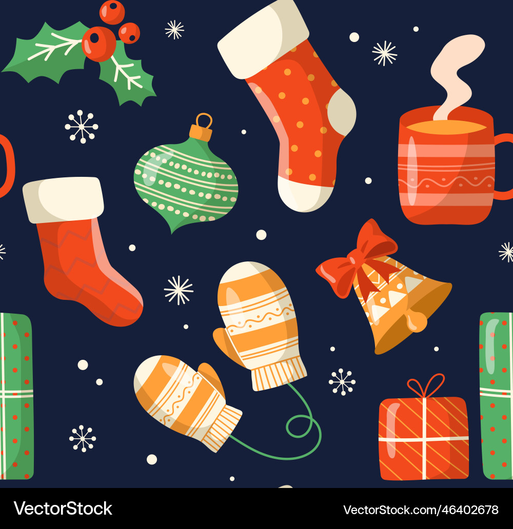 Advent seamless pattern Advent seamless pattern vector image